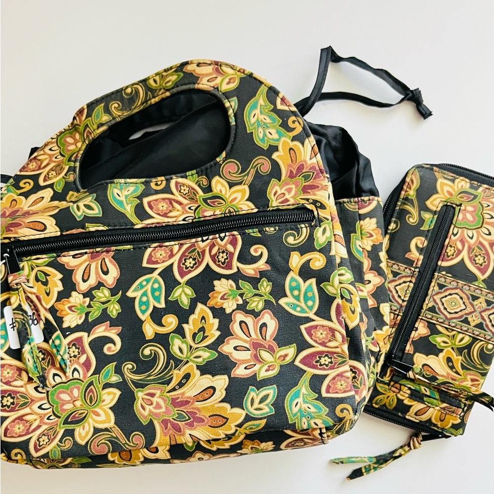 Preloved Maggie B. Insulted Lunch Bag W/Matching Wallet